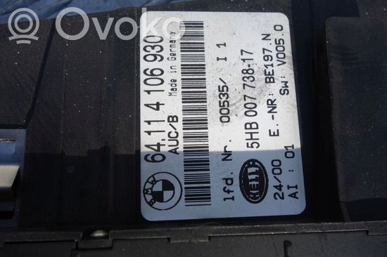 BMW 3 E46 Climate control unit 4106930