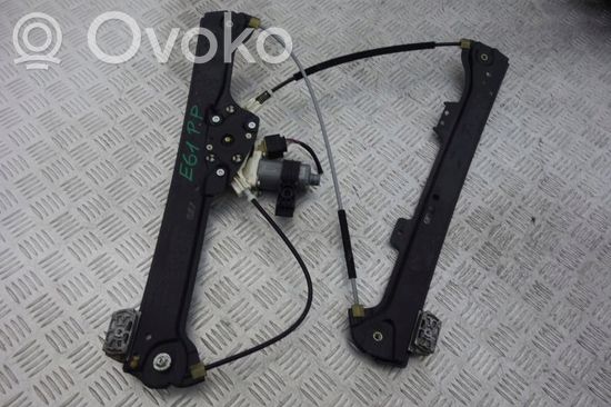 BMW 5 E60 E61 Front door window regulator with motor