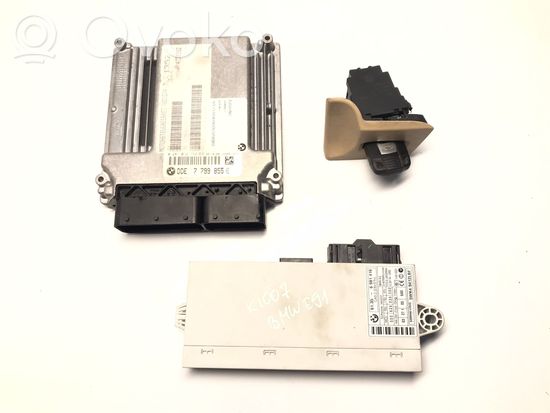 BMW 3 E90 E91 Engine ECU kit and lock set 7799855 6981416 K1007