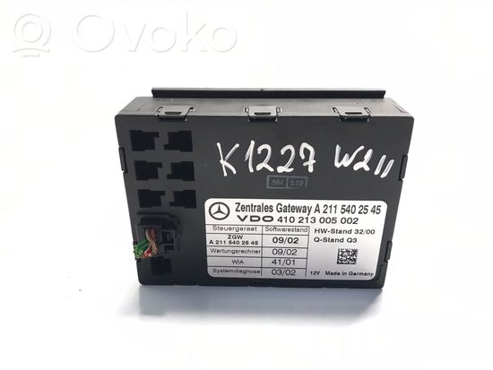 Mercedes-Benz E W211 Gateway control module A2115402545 2115402545 K1227