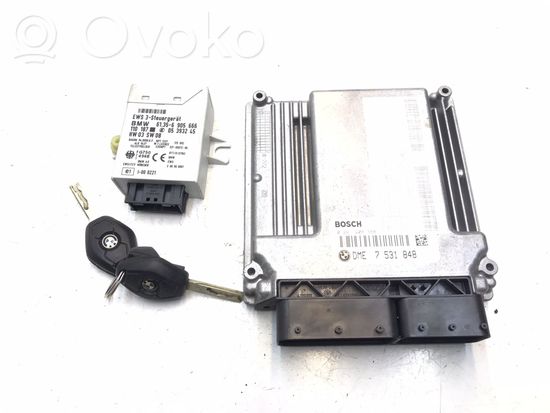 BMW 3 E46 Engine ECU kit and lock set 7531848 6905666 K947
