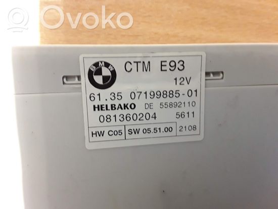 BMW 3 E92 E93 Sunroof control unit/module 07199885 7199885