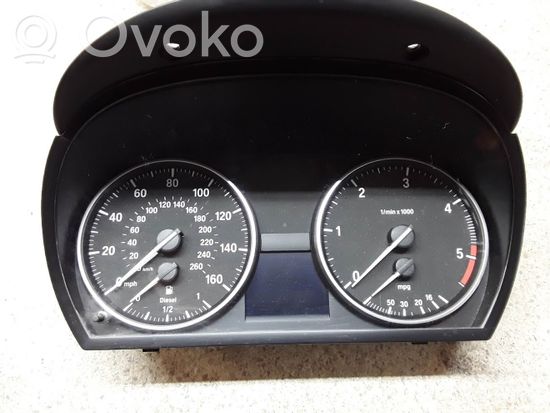 BMW 3 E90 E91 Speedometer (instrument cluster) 9166849 1025380