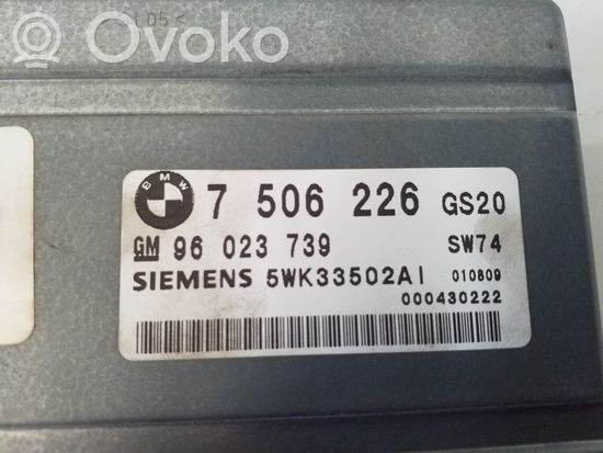 BMW 3 E90 E91 Gearbox control unit/module 7506226 96023739 5WK33502AI