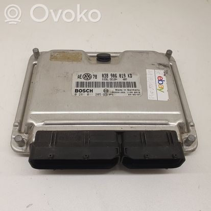Audi A6 S6 C6 4F Engine control unit/module ECU 038906019KD 0281011205