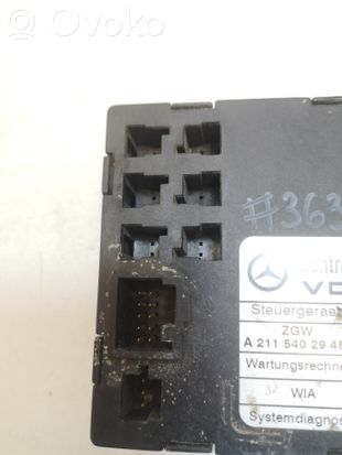 Mercedes-Benz E W211 Gateway control module A2115402945