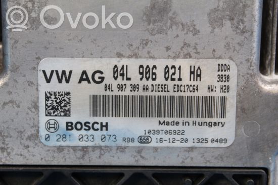 Audi A6 S6 C7 4G Engine control unit/module 04L906021HA