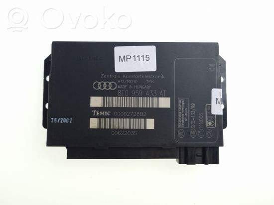 Audi A4 S4 B6 8E 8H Comfort/convenience module 8E0959433AT