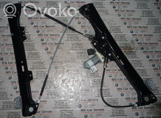 BMW 5 E60 E61 Front door window regulator with motor 7075667