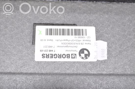 BMW 1 F40 Trunk/boot floor carpet liner 7448231