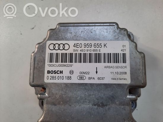 Audi A8 S8 D3 4E Airbag control unit/module 4E0959655K