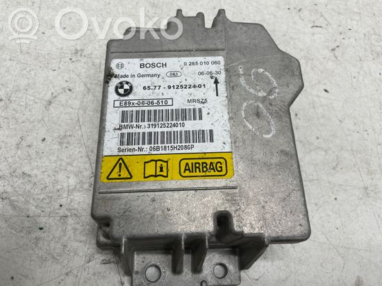 BMW 3 E90 E91 Airbag control unit/module 0285010060 9125224