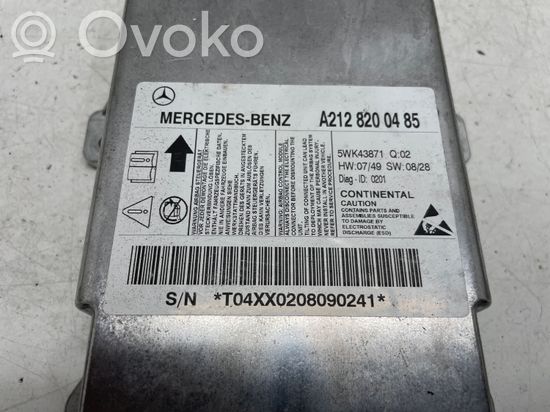 Mercedes-Benz E W212 Airbag control unit/module A2128200485