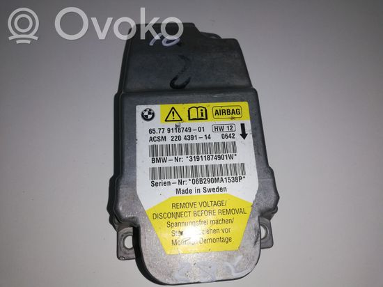 BMW 5 E60 E61 Airbag control unit/module BMW 9118749