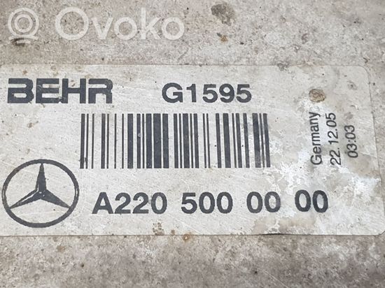 Mercedes-Benz S W220 Intercooler radiator A2205000000