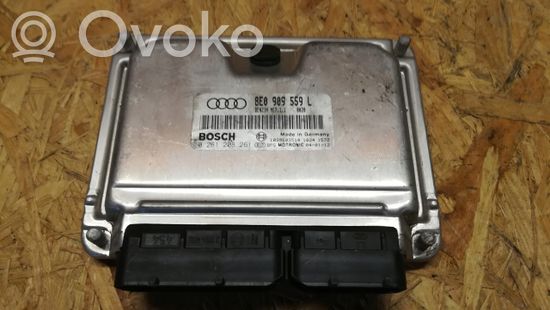 Audi A4 S4 B6 8E 8H Engine control unit/module 8E0909559L 0261208261
