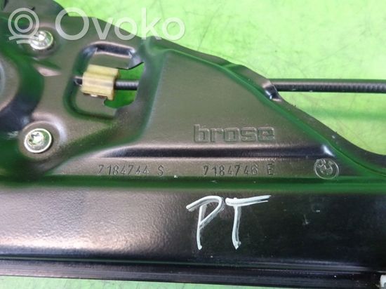 BMW 5 E60 E61 Rear door window regulator with motor