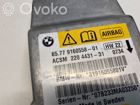 BMW 5 E60 E61 Airbag control unit/module 9160558