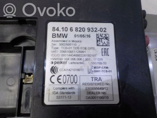 BMW 3 F30 F31 F80 Bluetooth control unit module 6820932