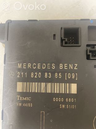 Mercedes-Benz E W211 Door control unit/module 2118208385
