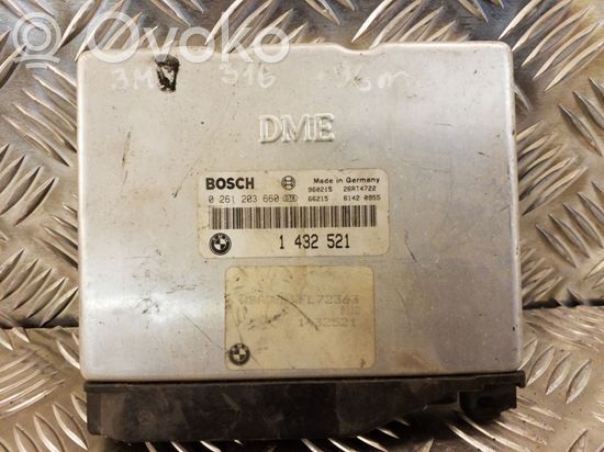 BMW 3 E36 Engine control unit/module 0261203660 1432521
