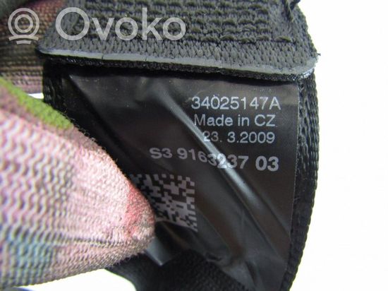 BMW 7 F01 F02 F03 F04 Rear seatbelt 34025147A