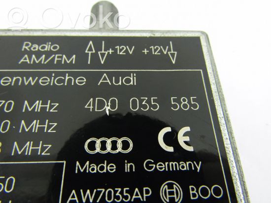 Audi A6 S6 C5 4B Aerial antenna amplifier 4D0035585