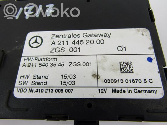 Mercedes-Benz E W211 Other control units/modules A2114452000
