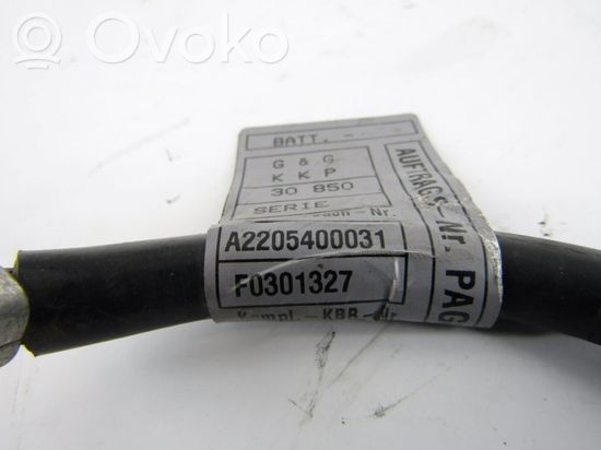 Mercedes-Benz S W220 Negative earth cable (battery) A2205400031