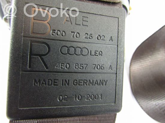 Audi A6 S6 C5 4B Front seatbelt 4B0857706A