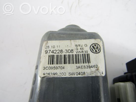 Volkswagen PASSAT B7 Rear door window regulator motor 0536011001