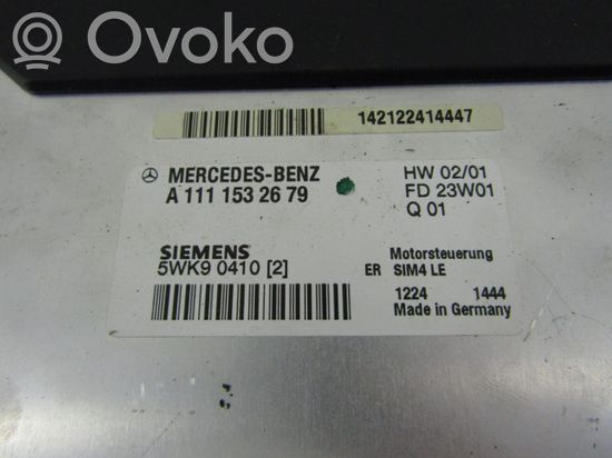 Mercedes-Benz C W203 Engine control unit/module A1111532679