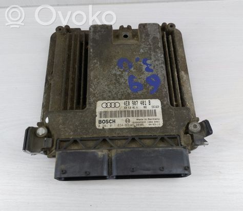 Audi A8 S8 D3 4E Engine control unit/module 4E0907401B 4E0910401A 0281011834