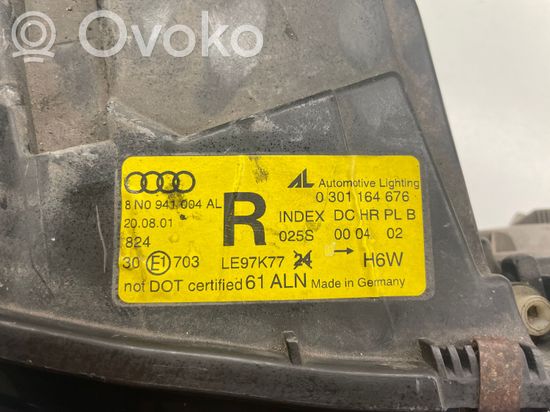 Audi TT Mk1 Headlight/headlamp 8NO941004 0301164676