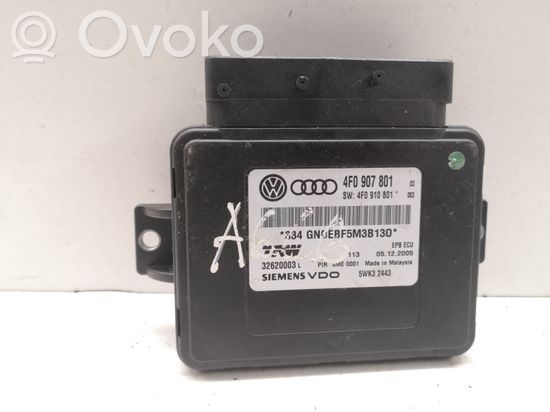 Audi A6 S6 C6 4F Hand brake control module 4F0907801