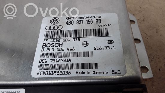 Audi A6 S6 C5 4B Gearbox control unit/module 4B0927156BB