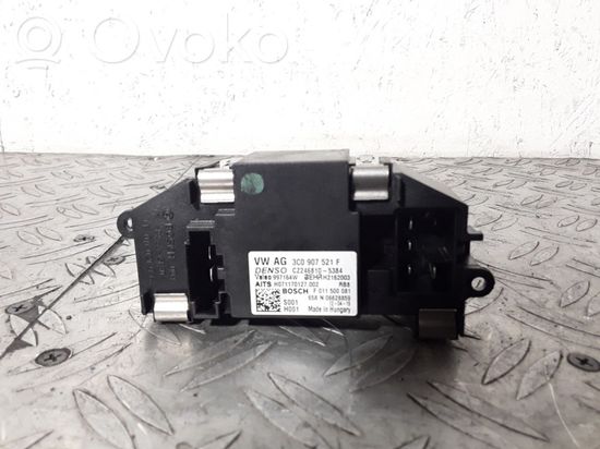 Audi TT TTS Mk2 Heater blower motor/fan resistor 3C0907521F CZ2468105384 F011021936