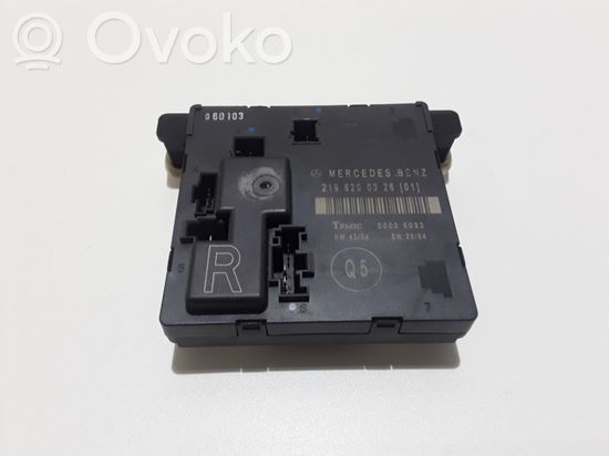 Mercedes-Benz CLS C219 Door control unit/module 2198200326