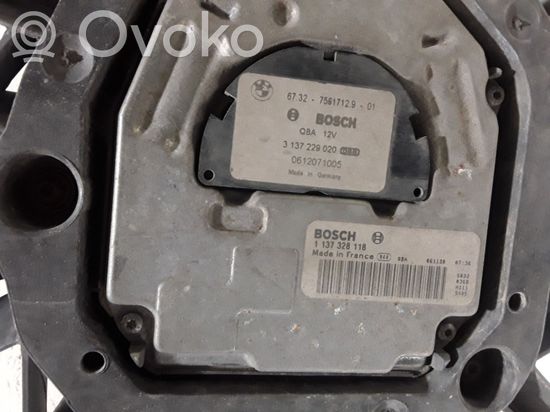 BMW 5 E60 E61 Electric radiator cooling fan 673275617129 7561712 1137328118