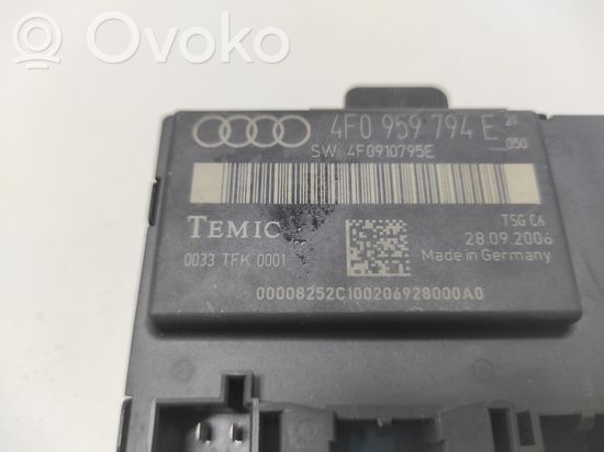 Audi A6 S6 C6 4F Door control unit/module 4F0959794E 4F0910795E