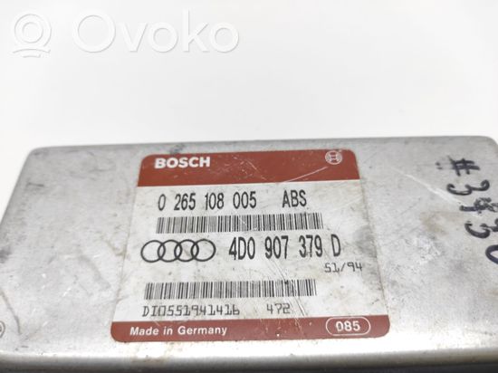 Audi A4 S4 B5 8D ABS control unit/module 0265108005 4D0907379D