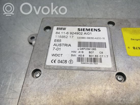 BMW 7 E65 E66 Phone control unit/module 6924902 11585217 115852