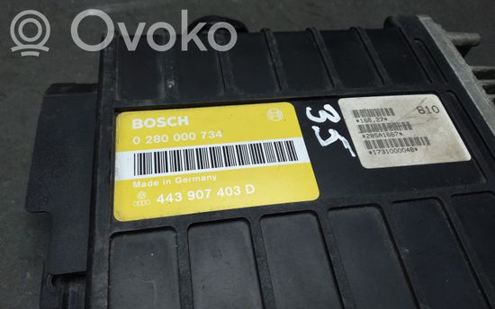 Audi 80 90 B3 Engine control unit/module ECU 443907403D 0280000734
