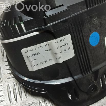 BMW 5 E60 E61 Speedometer (instrument cluster) 6934312 62116958600