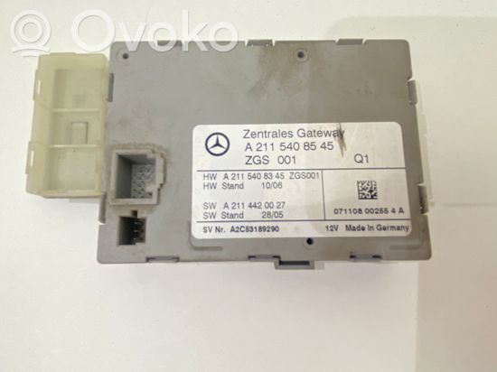 Mercedes-Benz E W211 Gateway control module A2115408545 A2115408545
