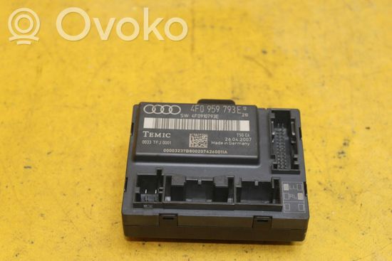 Audi A6 S6 C6 4F Door control unit/module 4F0959793E