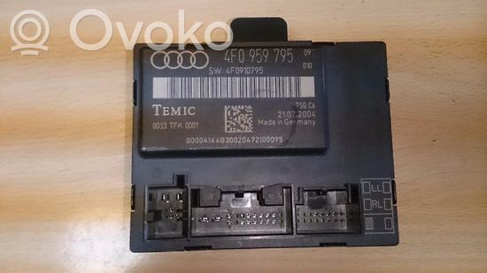 Audi A6 S6 C6 4F Door control unit/module 4F0959795, 4F0910795 G249