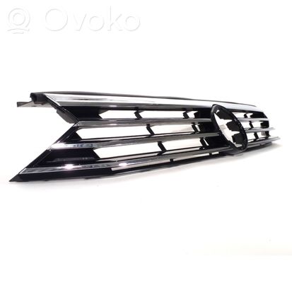 Volkswagen PASSAT B8 Front bumper upper radiator grill 3G0853651ABKZ