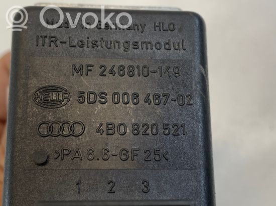 Audi A6 S6 C5 4B Heater blower motor/fan resistor 4B0820521