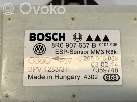 Audi A5 8T 8F ESP acceleration yaw rate sensor 8R0907637B